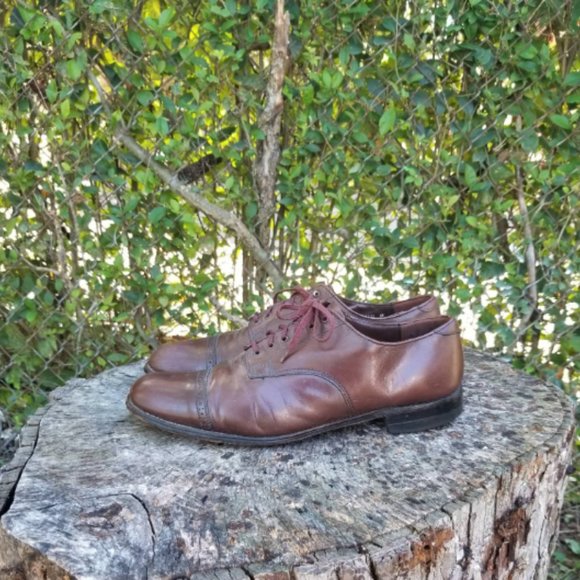 Stacy Adams Brown Cap Toe Oxfords 11 2E main image 6